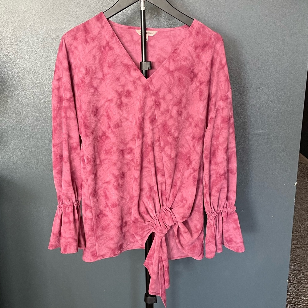 Juicy Couture Pink Blouse with Tie Detail